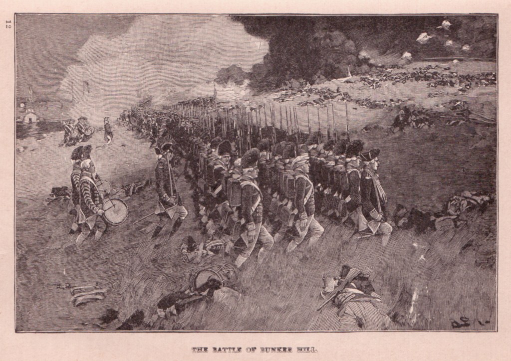 Depiction of the Battle of Bunker Hill