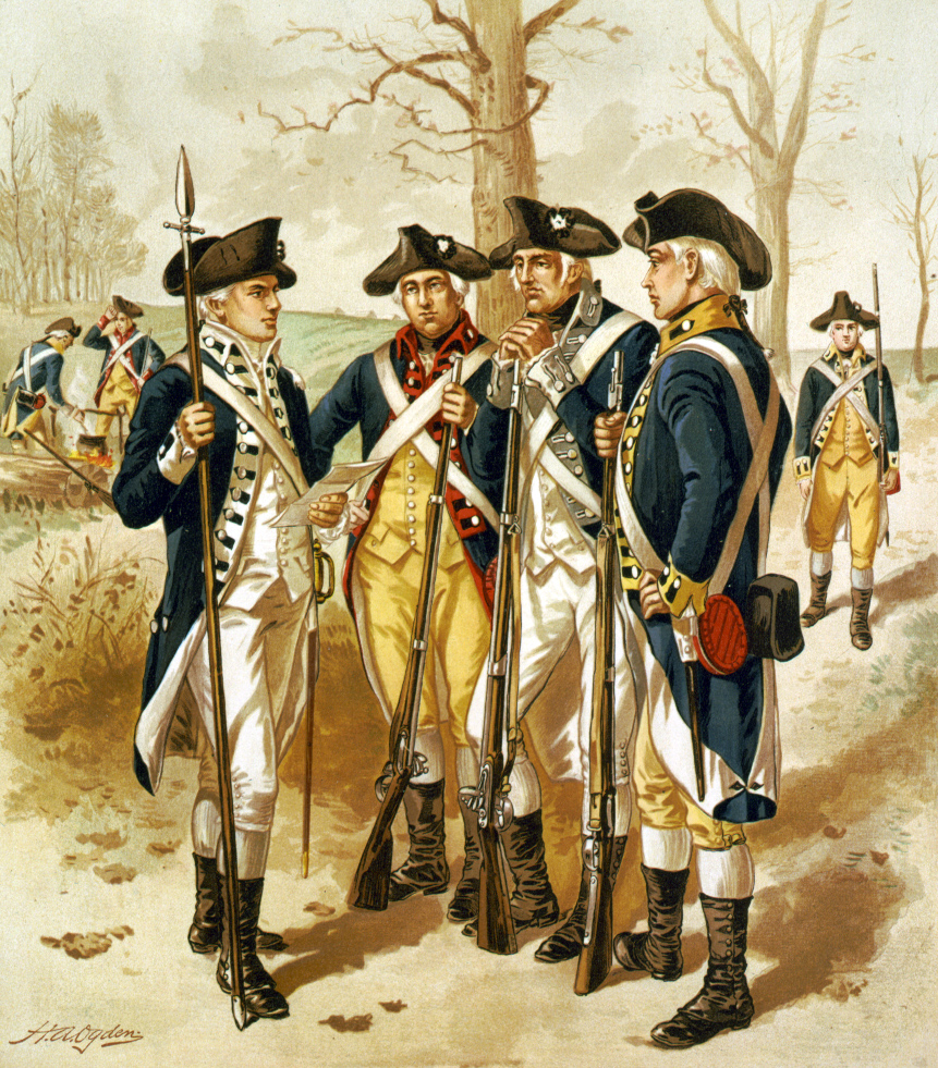 Continental Army solders