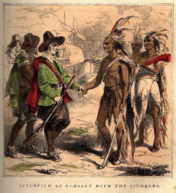 Meetings between the pilgrims and natives
