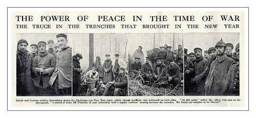 newspaper clipping of the Christmas Truce